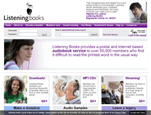 Tablet Screenshot of listening-books.org.uk
